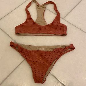 Acacia swimwear mesh two piece bathing suit